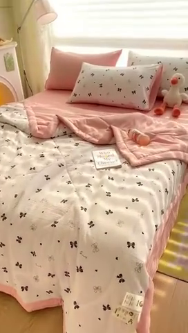 91家纺网 家纺一手货源 找家纺 （总）可思家纺 2024新款A类泡泡纱夏被四件套