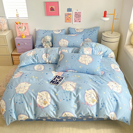 桃子家居 2024新款三丽鸥正版授权全棉卡通系列四件套 棉三丽鸥-玉桂狗