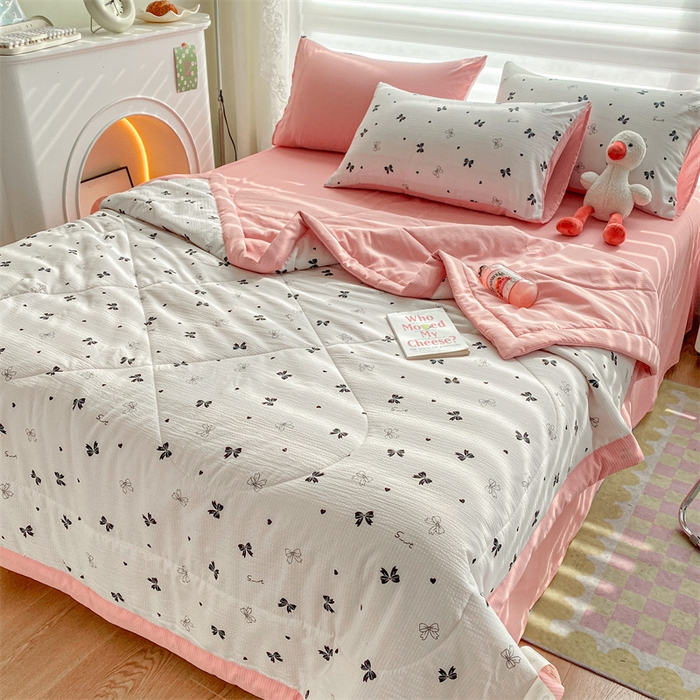 91家纺网 家纺一手货源 找家纺 （总）可思家纺 2024新款A类泡泡纱夏被四件套