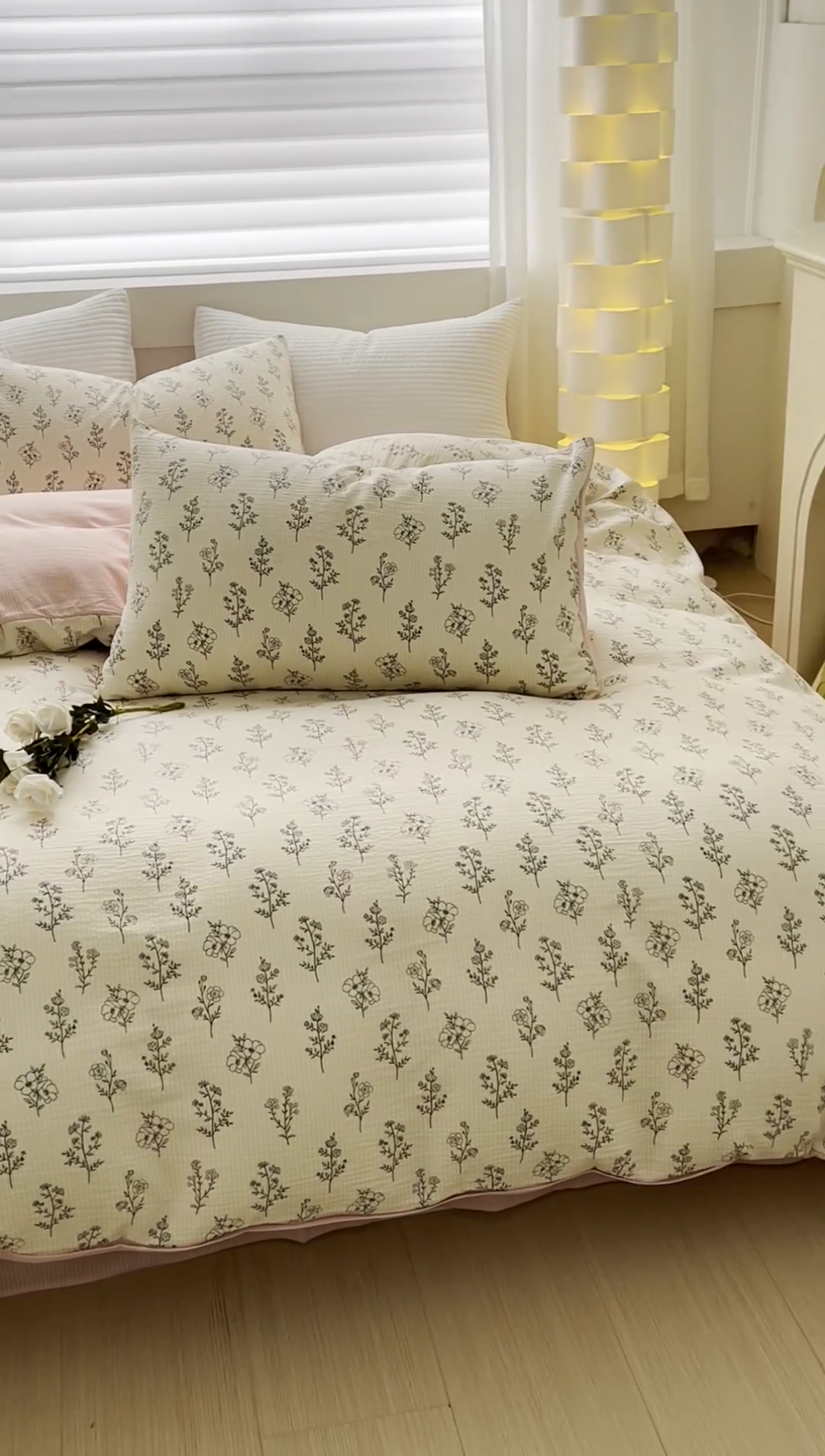 91家纺网 家纺一手货源 找家纺 可思家纺 2024新款A类水洗泡芙棉泡泡纱四件套 简爱