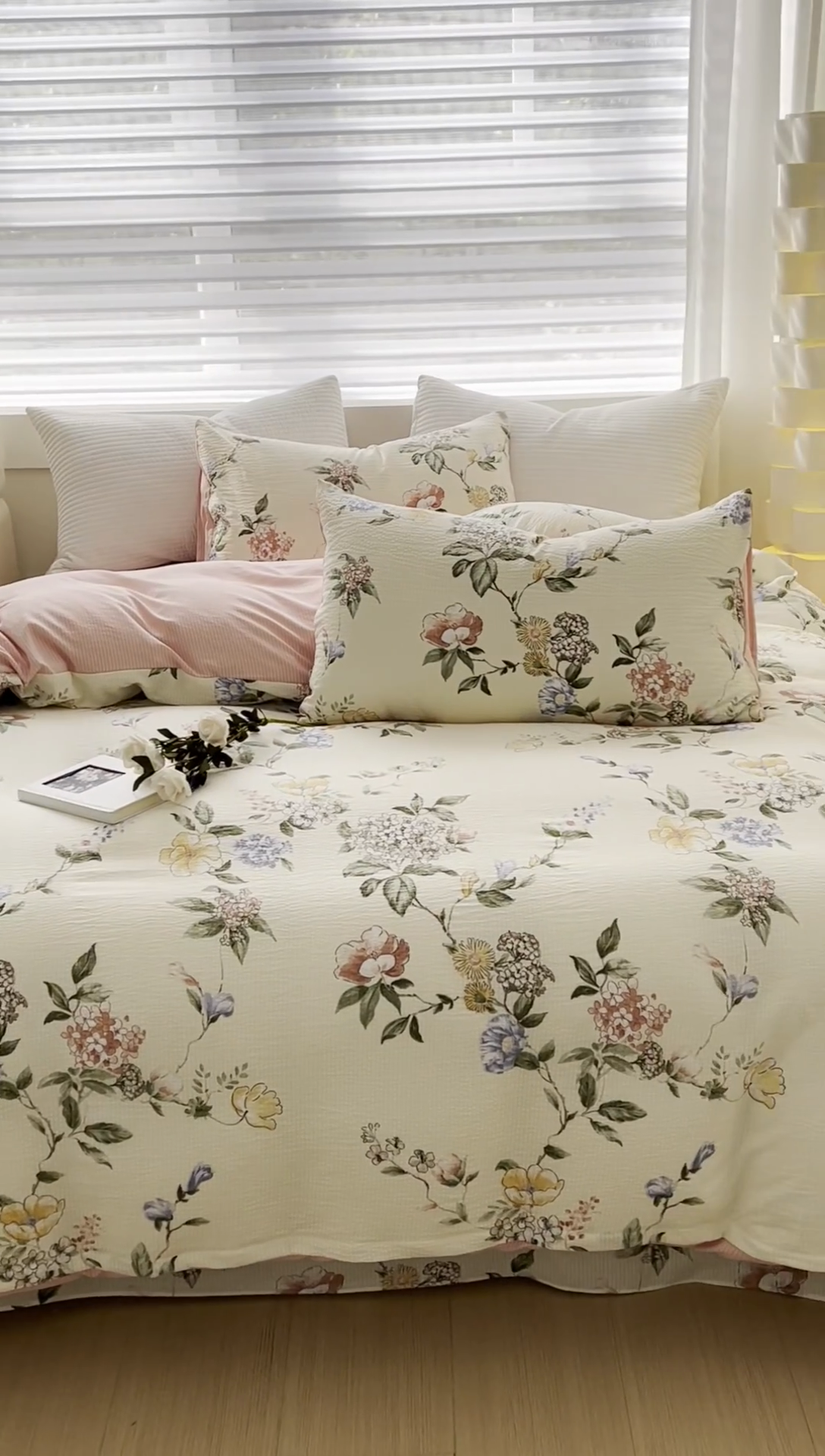 91家纺网 家纺一手货源 找家纺 可思家纺 2024新款A类水洗泡芙棉泡泡纱四件套 倾城