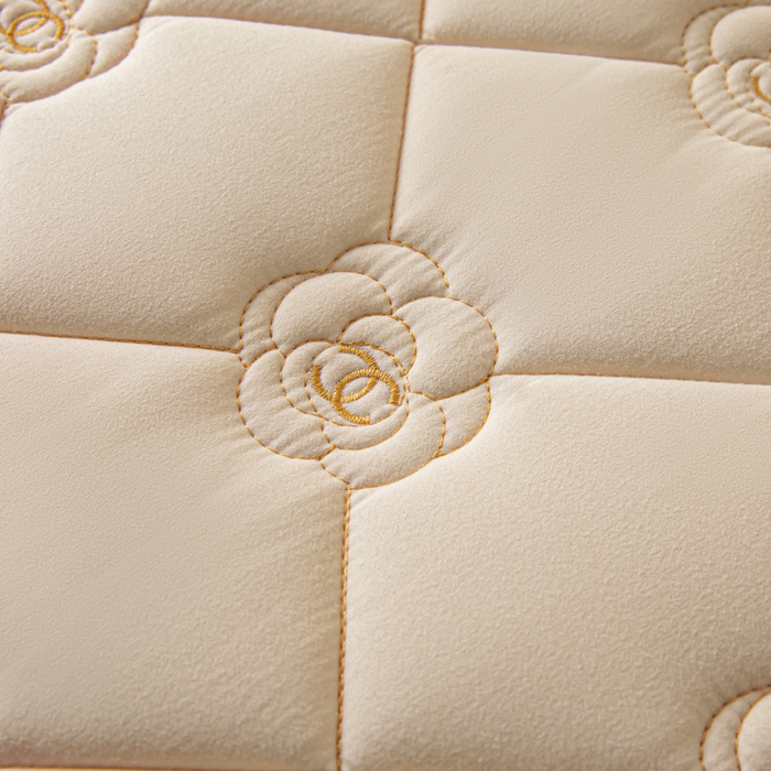 91家纺网 家纺一手货源 找家纺 鑫钰 2024新款A类原棉大豆抗菌床护垫-花语 花语-香槟驼