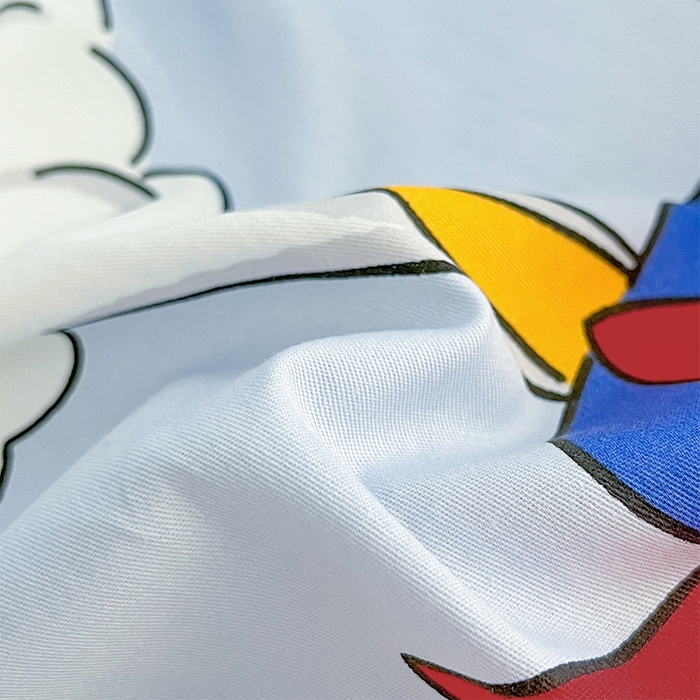 91家纺网 家纺一手货源 找家纺 金鑫汇家纺 2024新款全棉纯棉卡通印花四件套单品系列-单被套 冲上云霄