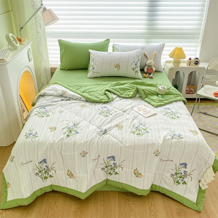 91家纺网 家纺一手货源 找家纺 （总）可思家纺 2024新款A类泡泡纱夏被四件套