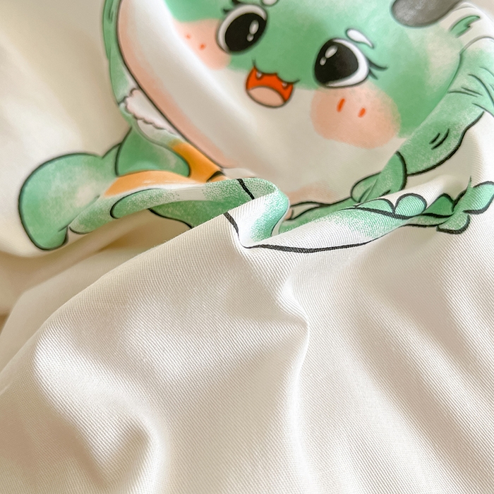 91家纺网 家纺一手货源 找家纺 （总）金鑫汇家纺 2024新款全棉纯棉卡通印花四件套单品系列-单枕套