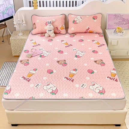 91家纺网 家纺一手货源 找家纺 （总）富馨莱 2024新款乳胶凉席席子正宗0.5厚度