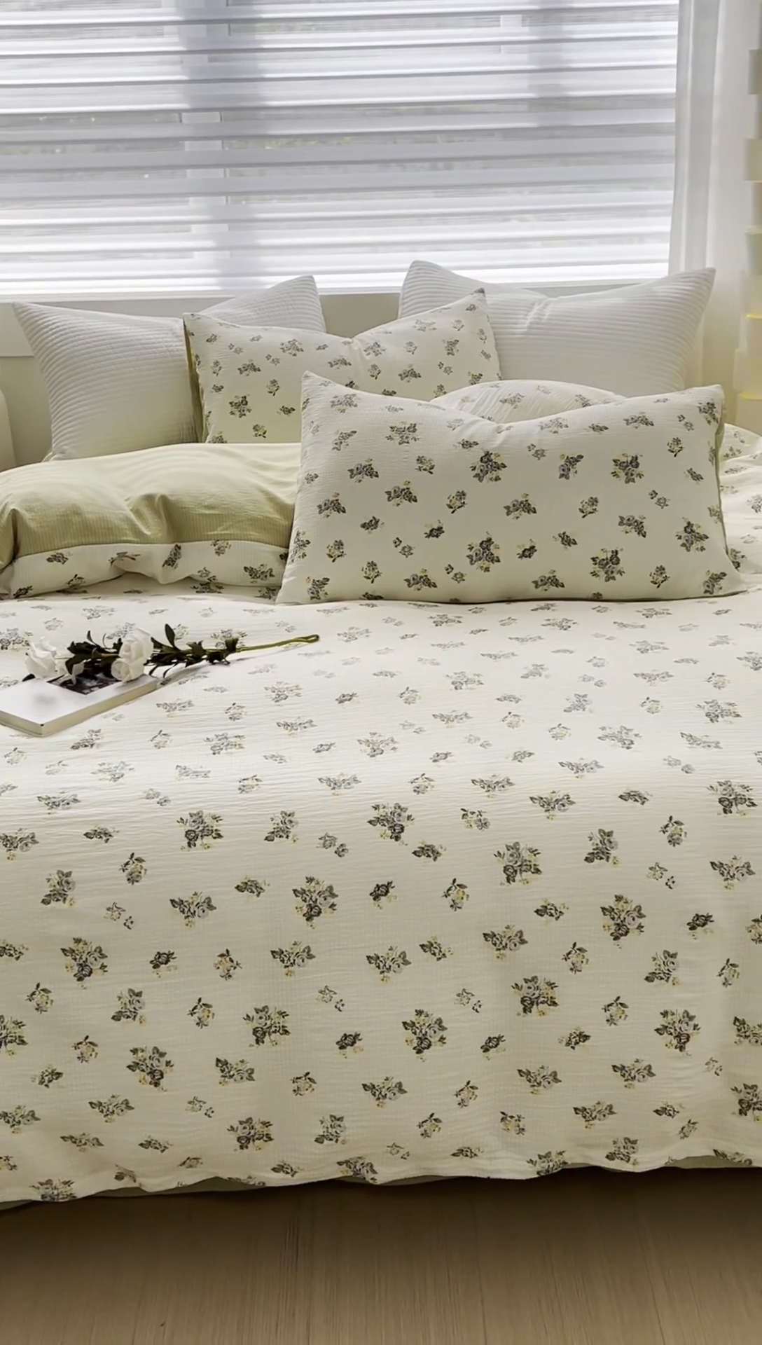 91家纺网 家纺一手货源 找家纺 可思家纺 2024新款A类水洗泡芙棉泡泡纱四件套 秘境