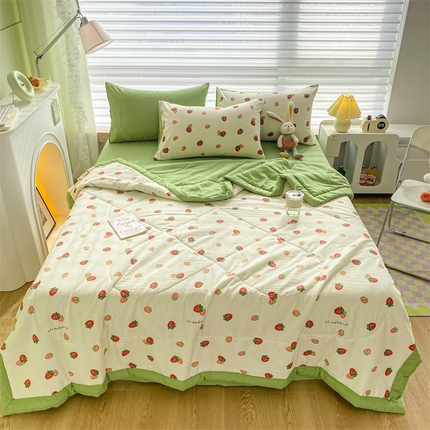 91家纺网 家纺一手货源 找家纺 （总）可思家纺 2024新款A类泡泡纱夏被四件套