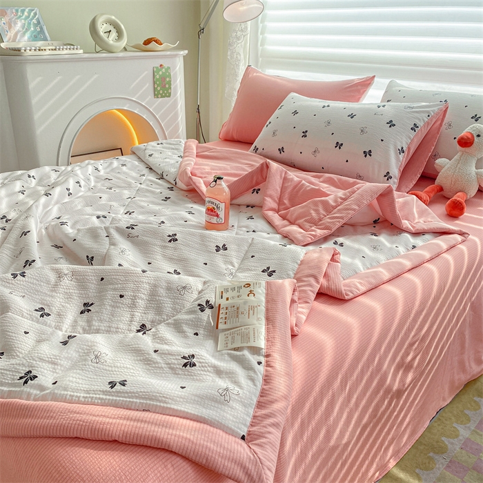 91家纺网 家纺一手货源 找家纺 （总）可思家纺 2024新款A类泡泡纱夏被四件套