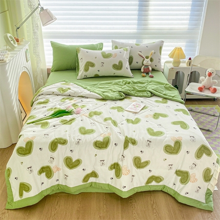 91家纺网 家纺一手货源 找家纺 （总）可思家纺 2024新款A类泡泡纱夏被四件套