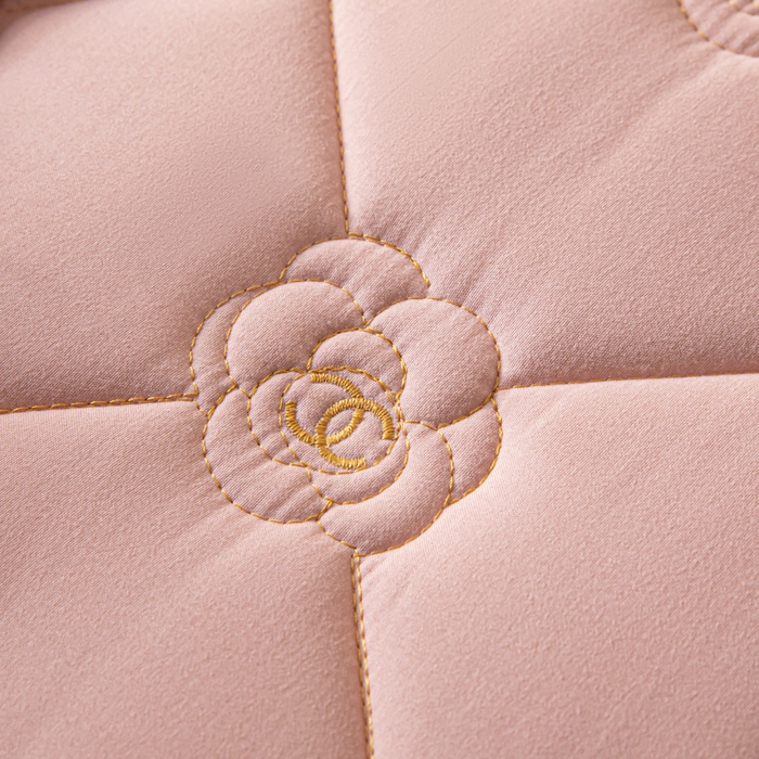 91家纺网 家纺一手货源 找家纺 鑫钰 2024新款A类原棉大豆抗菌床护垫-花语 花语-豆沙粉