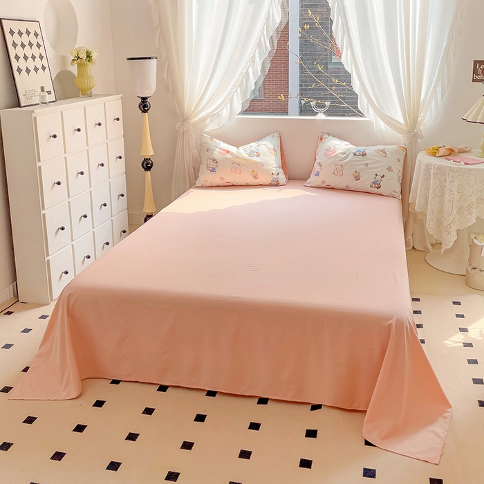 91家纺网 家纺一手货源 找家纺 优选良品 2025新款直播爆款母婴级水洗皱皱棉四件套小碎花被套床笠款三件套 动物乐园