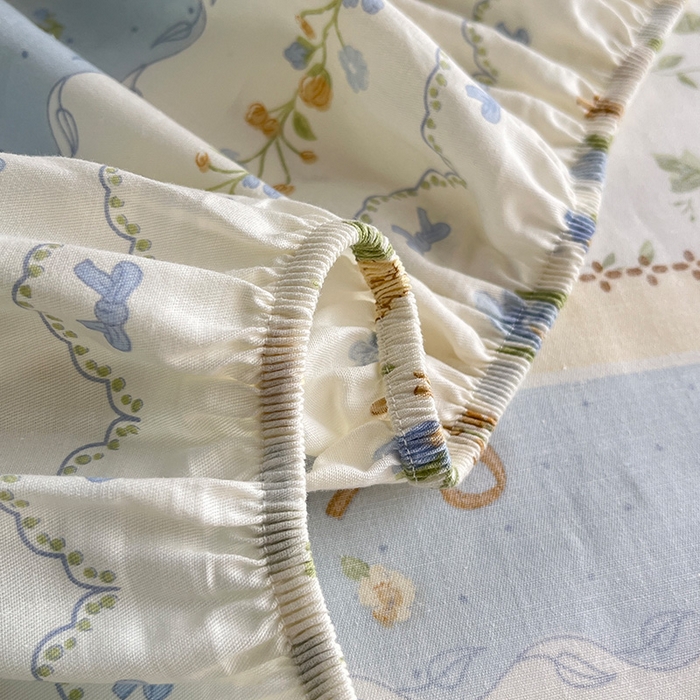 91家纺网 家纺一手货源 找家纺 绵庭家纺 2024新款AB版12868全棉印花单床笠  诺溪