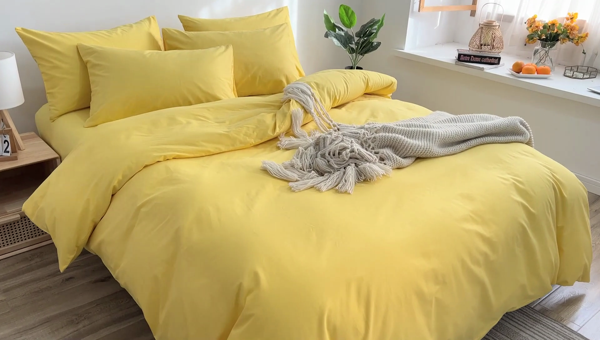 91家纺网 家纺一手货源 找家纺 总极梦2025新款40支喷气全棉纯色四件套