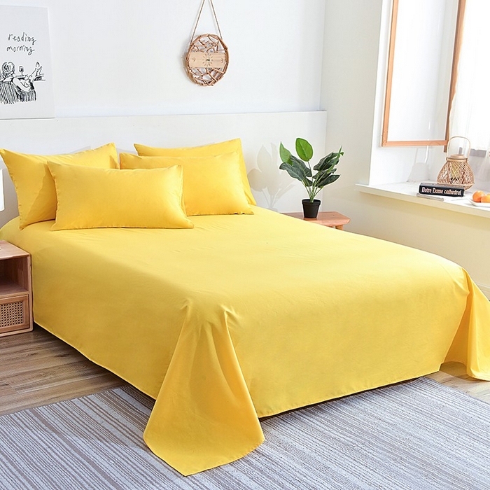 91家纺网 家纺一手货源 找家纺 总极梦2025新款40支喷气全棉纯色四件套