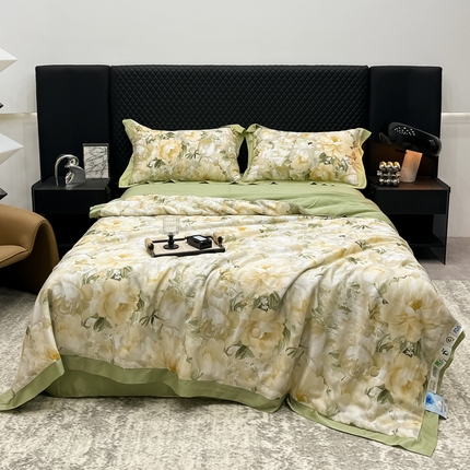 91家纺网 家纺一手货源 找家纺 （总）匠心 2024新款50S莱赛尔夏被四件套 