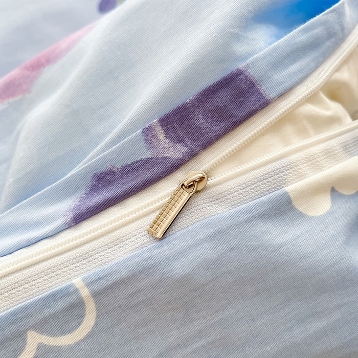 91家纺网 家纺一手货源 找家纺 绵庭家纺 2024新款AB版全棉印花系列四件套 繁花似锦