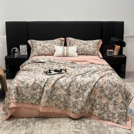 91家纺网 家纺一手货源 找家纺 （总）匠心 2024新款50S莱赛尔夏被四件套 