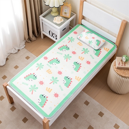 91家纺网 家纺一手货源 找家纺 （总）欣品希家纺 2024新款A类冰丝印花儿童凉席三件套