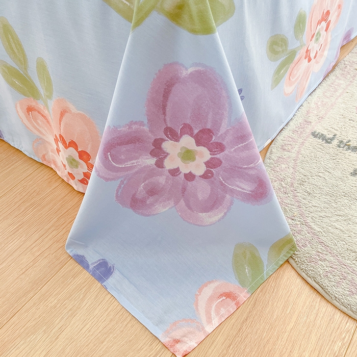 91家纺网 家纺一手货源 找家纺 绵庭家纺 2024新款AB版全棉印花系列四件套 繁花似锦