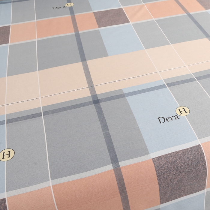 91家纺网 家纺一手货源 找家纺 棉乐町家居 2025新款三枚段条卷边老粗布床单套件 尚雅格调-原棉款