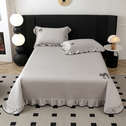 91家纺网 家纺一手货源 找家纺 （总）上喜 热卖天丝夹棉床盖系列- 蝴蝶结床盖