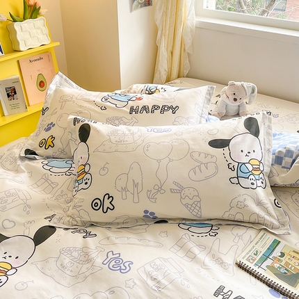 91家纺网 家纺一手货源 找家纺 （总）绵庭家纺 2024新款AB版12868全棉印花单枕套