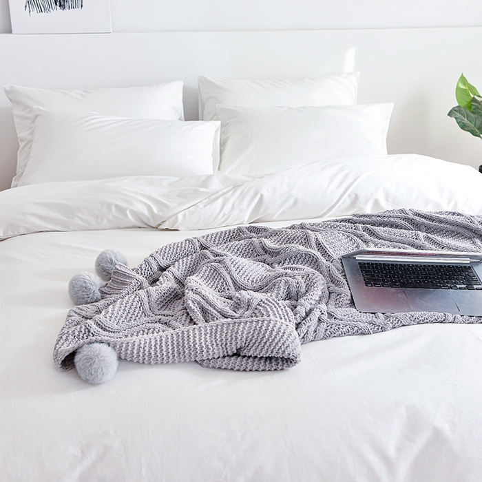 91家纺网 家纺一手货源 找家纺 (总)极梦2025新款40S纯棉长绒棉纯色全棉四件套喷气三件套 支持酒店定制