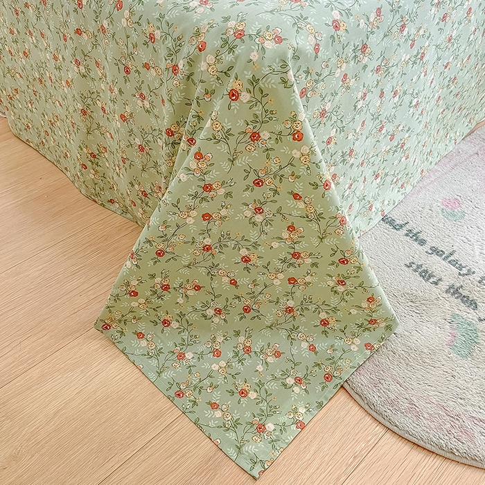 91家纺网 家纺一手货源 找家纺 绵庭家纺 2024新款AB版全棉印花系列四件套 浮世繁华