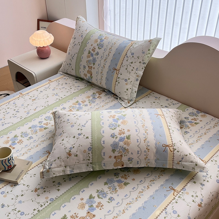 91家纺网 家纺一手货源 找家纺 绵庭家纺 2024新款AB版12868全棉印花单床笠  诺溪