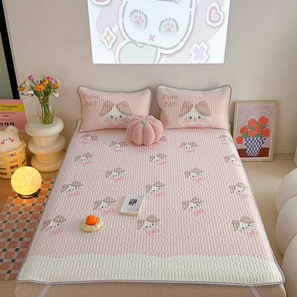 美乐迪 2024新款大版乳胶凉席 可爱猫咪