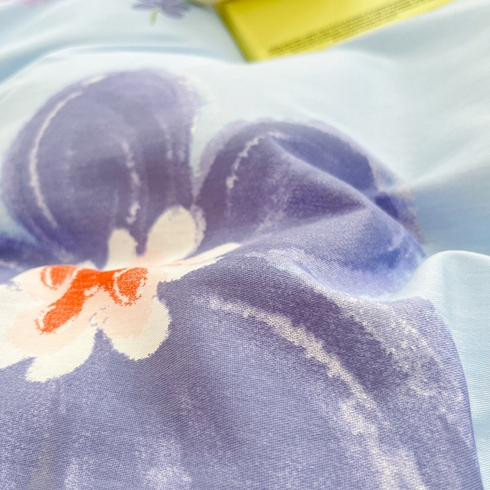 91家纺网 家纺一手货源 找家纺 绵庭家纺 2024新款AB版全棉印花系列四件套 繁花似锦