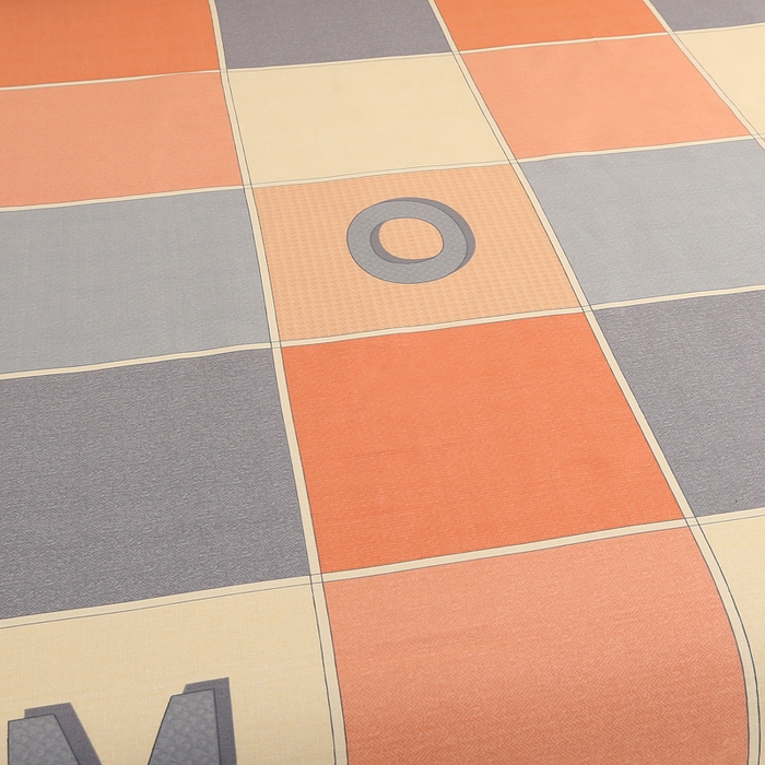 91家纺网 家纺一手货源 找家纺 棉乐町家居 2025新款三枚段条卷边老粗布床单套件 字母风格-原棉款