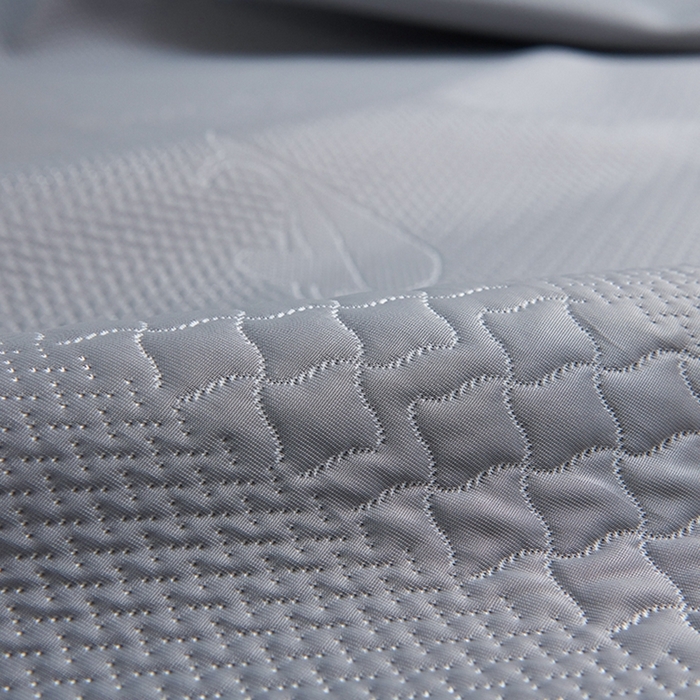 91家纺网 家纺一手货源 找家纺 青雅席业 2025新款A类凉感丝蕾丝花边床笠款凉席 海豚-灰