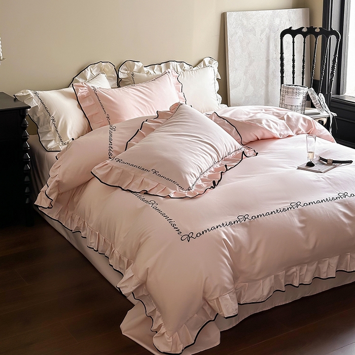 91家纺网 家纺一手货源 找家纺 （总）2024窝米春夏新品100支长绒棉刺绣款四件套