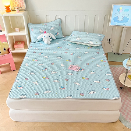 金爱家 2024新款A类三丽鸥高品质可组合凉感丝乳胶席牛奶丝针织棉软糯夏被四件套 乳胶席-可爱玉桂狗