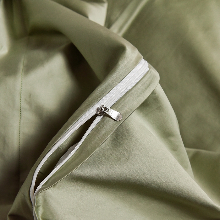 91家纺网 家纺一手货源 找家纺 瑞驰家纺 2024新款A类长绒棉刺绣四件套-雅典娜系列 雅典娜-赛琳绿