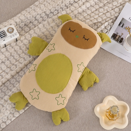 91家纺网 家纺一手货源 找家纺 2025新款直播爆款动物乐园荞麦枕 动物乐园绿