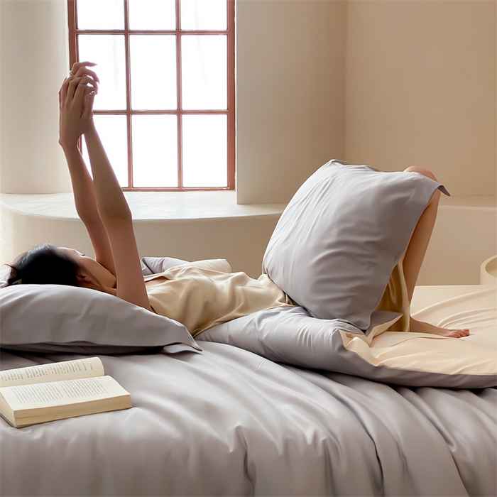 91家纺网 家纺一手货源 找家纺 荣轩家纺   2024年新款天丝棉四件套 遇见-拿铁