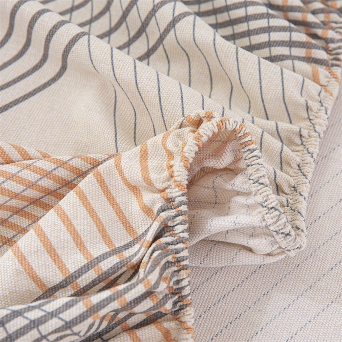 91家纺网 家纺一手货源 找家纺 金泰莱 2025新款老粗布床笠三件套全棉床笠纯棉床笠单床笠 艾米