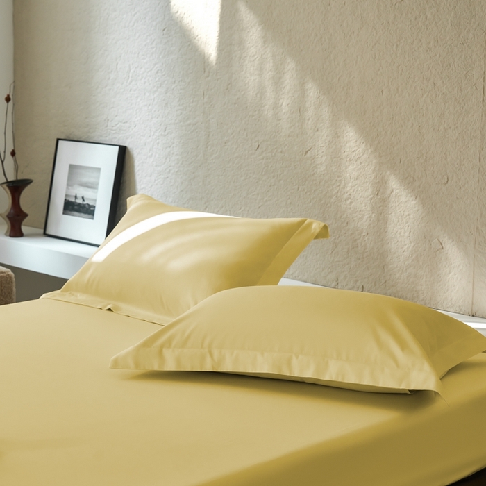 91家纺网 家纺一手货源 找家纺 秀色家纺 2025新款高端酒店50支贡缎长绒棉床笠单件纯棉全棉贡缎可裸睡单双人床上用品 梦易-奶茶米