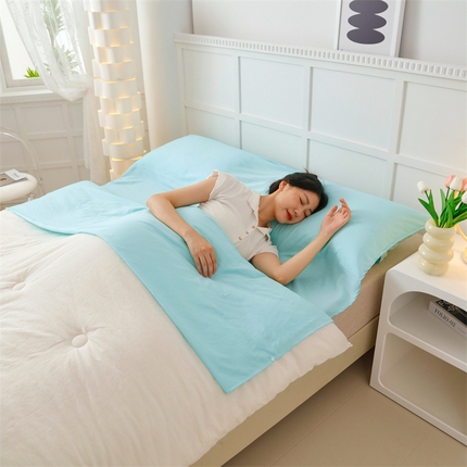 91家纺网 家纺一手货源 找家纺 （总）北辰 2024新款纯色水洗棉隔脏睡袋