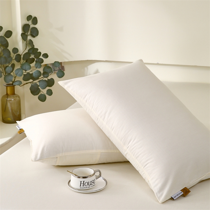 91家纺网 家纺一手货源 找家纺 凯磊家纺 2024新款高支高密.纯色南汐系列单品枕套 南汐-象牙白