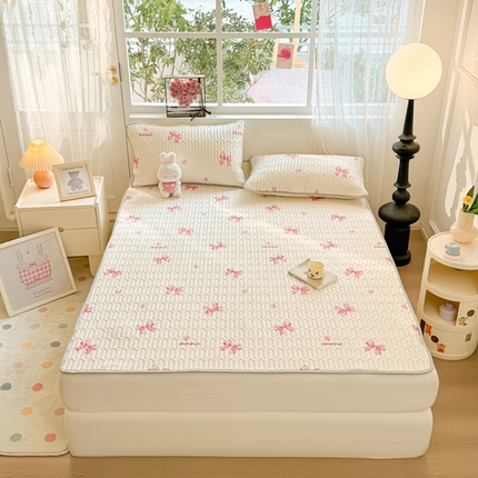 91家纺网 家纺一手货源 找家纺 （总）佰亿莱2024新款小清新印花乳胶凉席