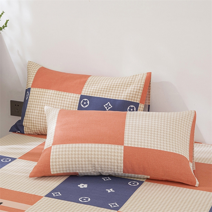 91家纺网 家纺一手货源 找家纺 金泰莱 2025新款老粗布床笠三件套全棉床笠纯棉床笠单床笠 简尚