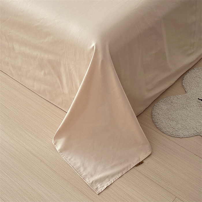 91家纺网 家纺一手货源 找家纺 凯磊家纺 2024新款高支高密.纯色拼色四件套-星漫系列 星漫-木斯咖+浅米灰