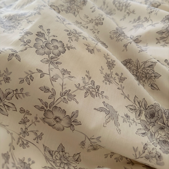 91家纺网 家纺一手货源 找家纺 晨希家居 2024新款复古法式全棉印花四件套 丽芙