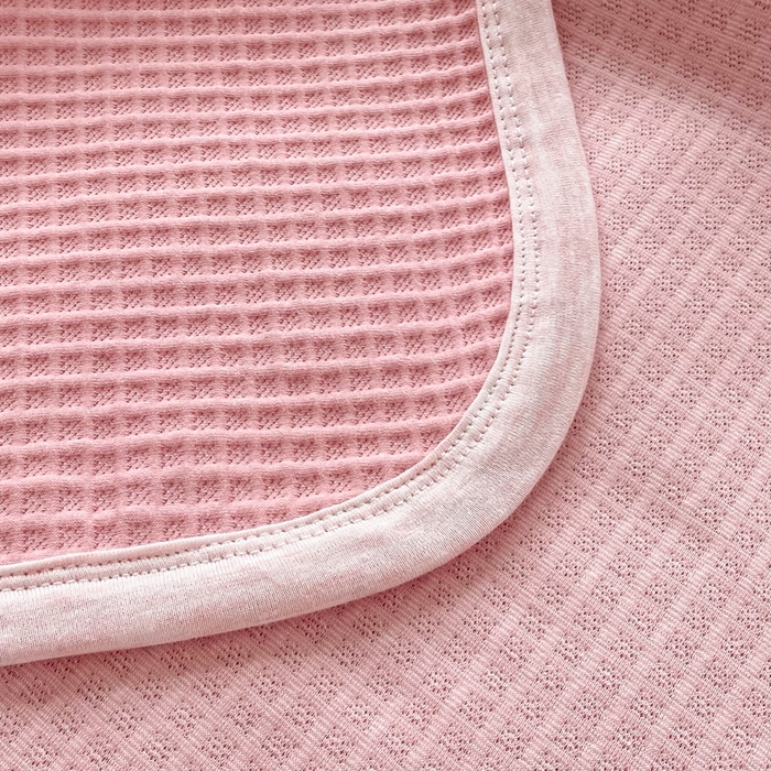 91家纺网 家纺一手货源 找家纺 来菲毛毯 2025新款全棉A类盖毯夏凉被 粉色