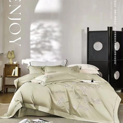 91家纺网 家纺一手货源 找家纺 （总）玖玖爱家纺 2024春夏新品云柔黄金长绒棉四件套