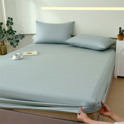 91家纺网 家纺一手货源 找家纺 （总）凯磊家纺 2024新款高支高密.纯色南汐系列单床笠